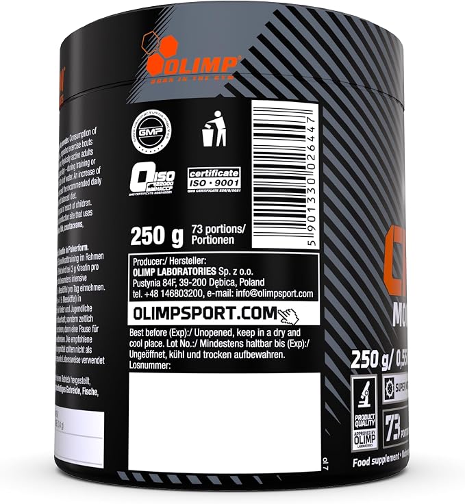 Olimp Creatine Monohydrate Powder 250gm 73 portions
