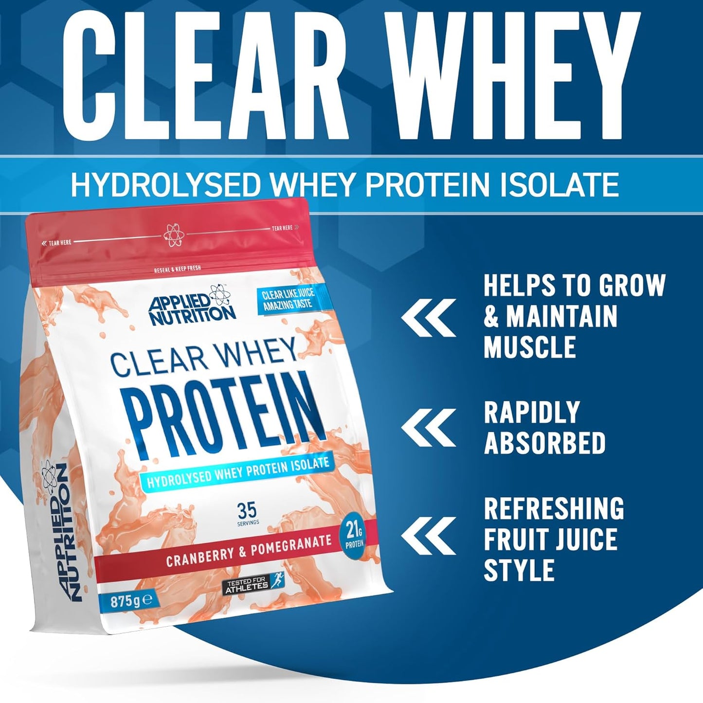 Applied Nutrition Clear Whey Protein 35 servings 875g