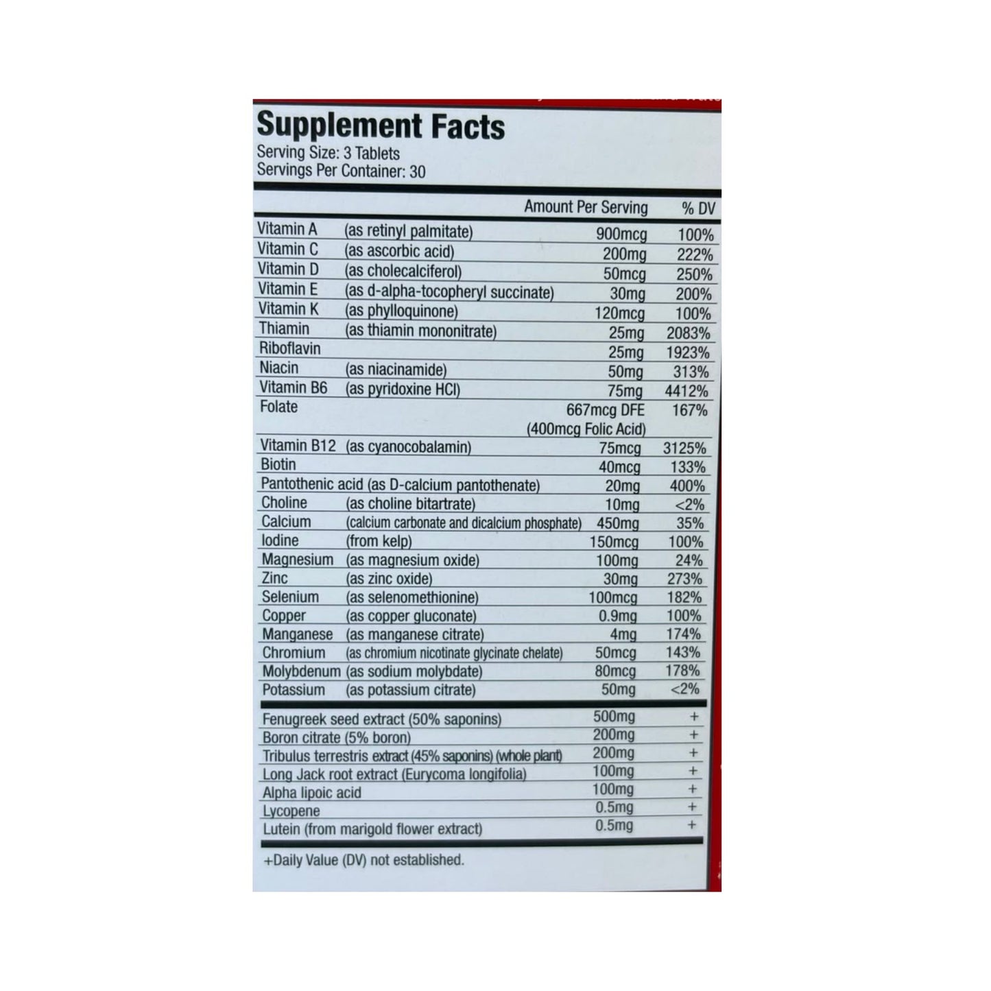 Musclemeds Vitamin T Multi Vitamin for Men 90 tablets