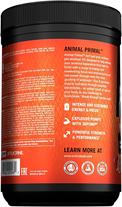 Animal Primal Pre-workout Loaded 512gm 25 servings