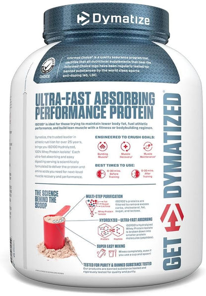 Dymatize ISO100 Hydrolyzed Whey Protein Isolate 5 lb (2.26kg)