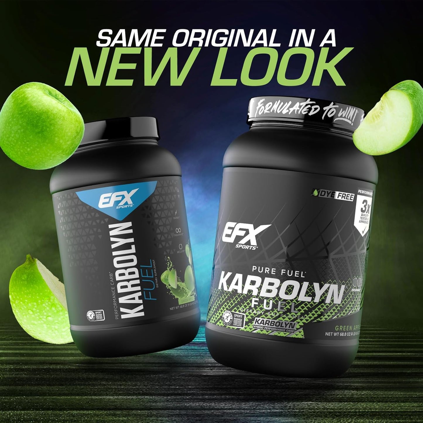 EFX Sports Karbolyn Fuel Green Apple 1.95kg (4.3 lbs)