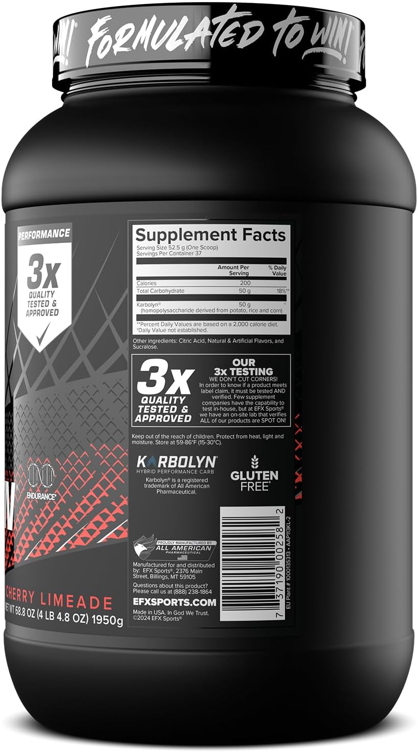 EFX Sports Karbolyn Fuel Cherry Limeade 1.81kg (4 lbs)