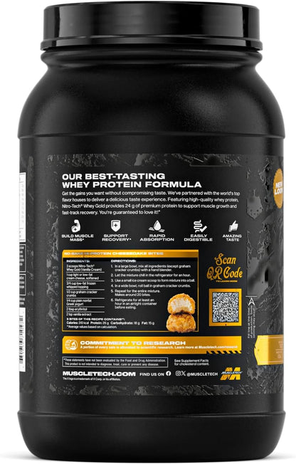 Muscletech Nitro Tech 100% whey Gold French Vanila Cream 907gm