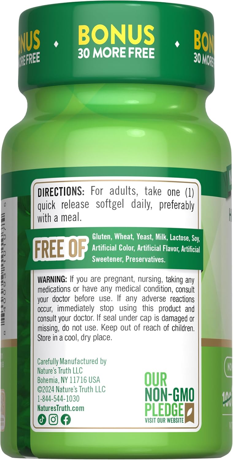 Nature's Truth Vitamin D3 5000 IU, 130 Softgels