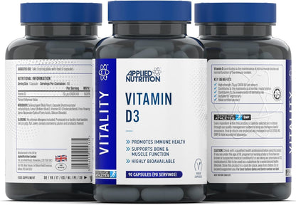 Applied Nutrition Vitamin D3 90 Capsules