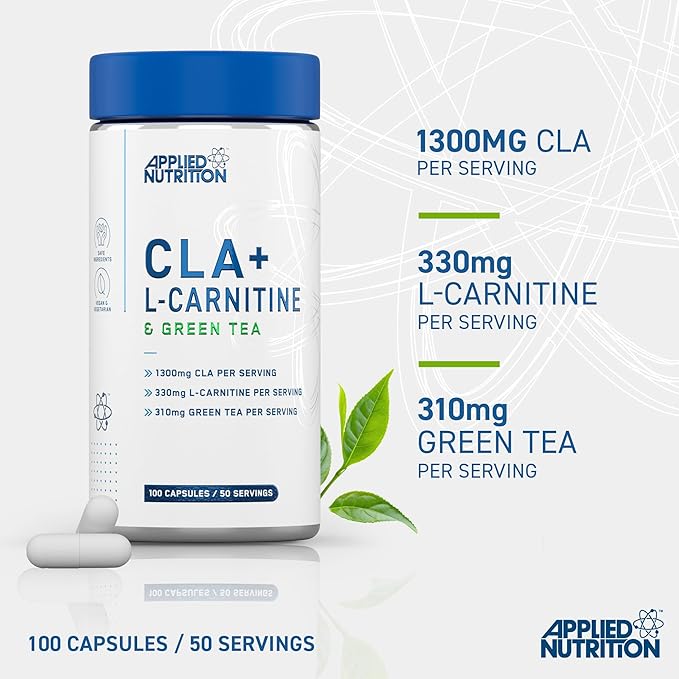 Applied Nutrition CLA+ L-Carnitine & Green Tea 100 capsules