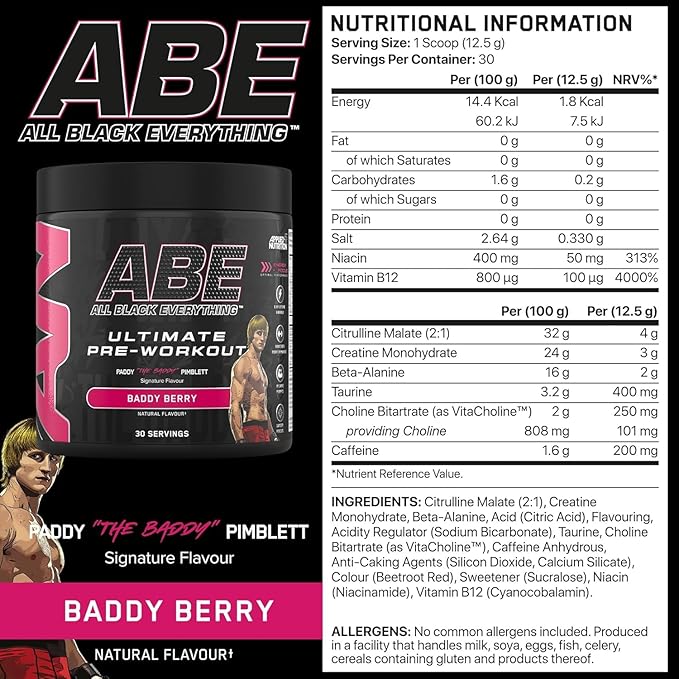 Applied Nutrition ABE All Black Everything Ultimate Pre-workout 375gm