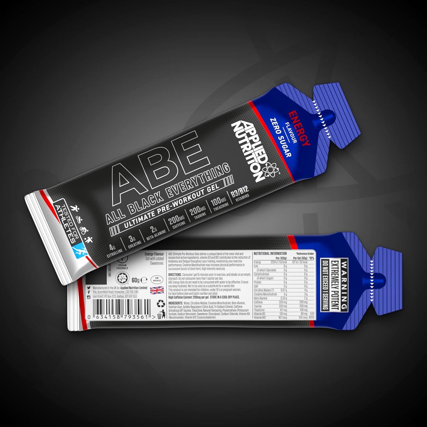 Applied nutrition ABE Ultimate Pre-Workout Gel 60gm 20pcs
