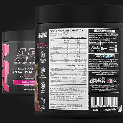 Applied Nutrition ABE All Black Everything Ultimate Pre-workout 375gm