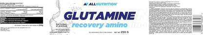 Allnutrition Glutamine recovery amino Natural flavour 250gm 50 servings