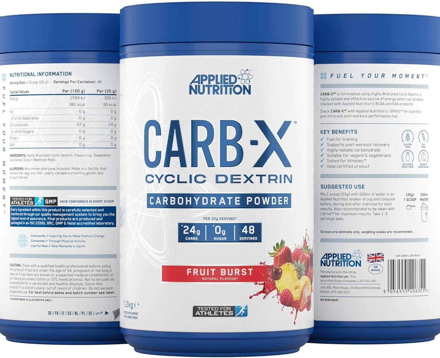Applied Nutrition Carb-X Carbohydrate Powder 1.2kg 48 servings