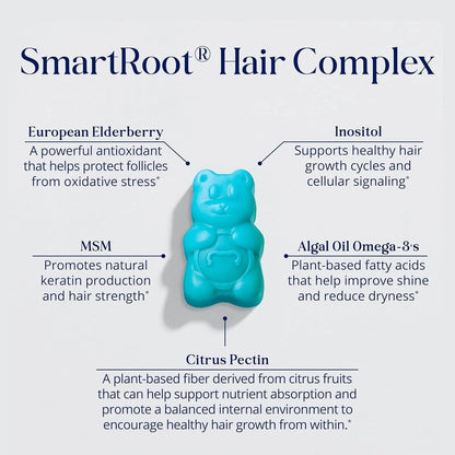 SugarbearPRO Hair Vitamin Gummies, 6000mcg