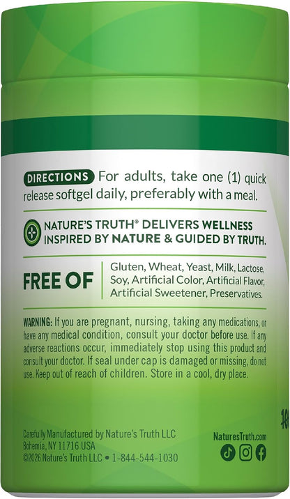 Nature's Truth Vitamin D3 1000 IU, 130 Softgels