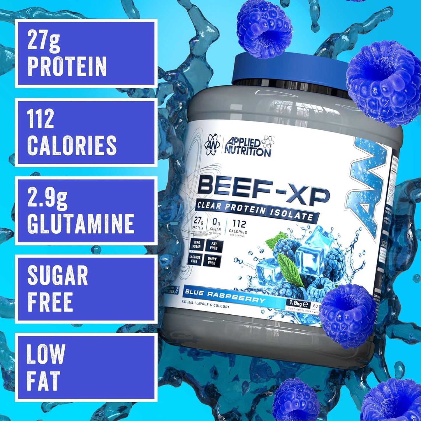 Applied Nutrition Beef XP Clear Hydrolysed Protein Isolate 1.8kg