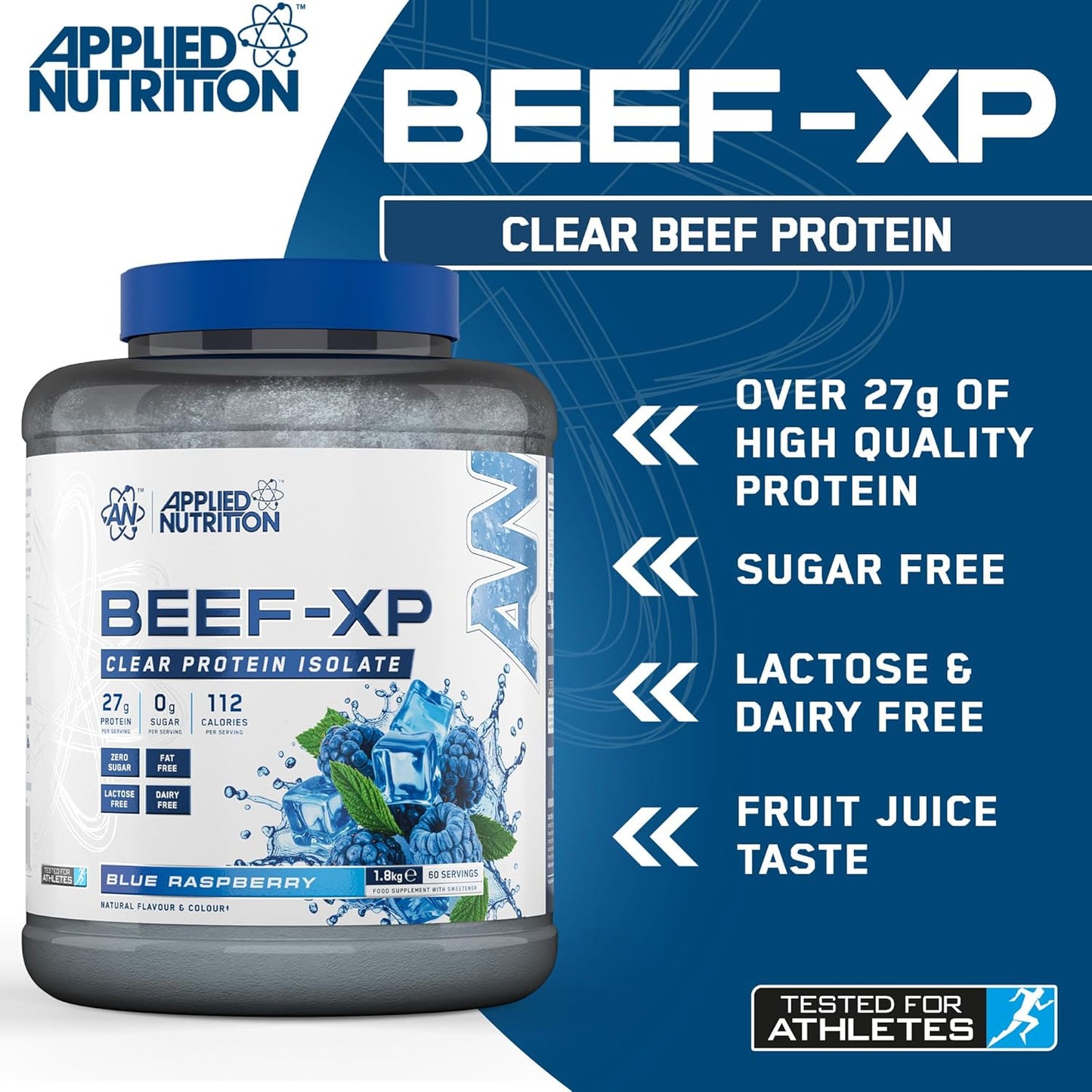 Applied Nutrition Beef XP Clear Hydrolysed Protein Isolate 1.8kg