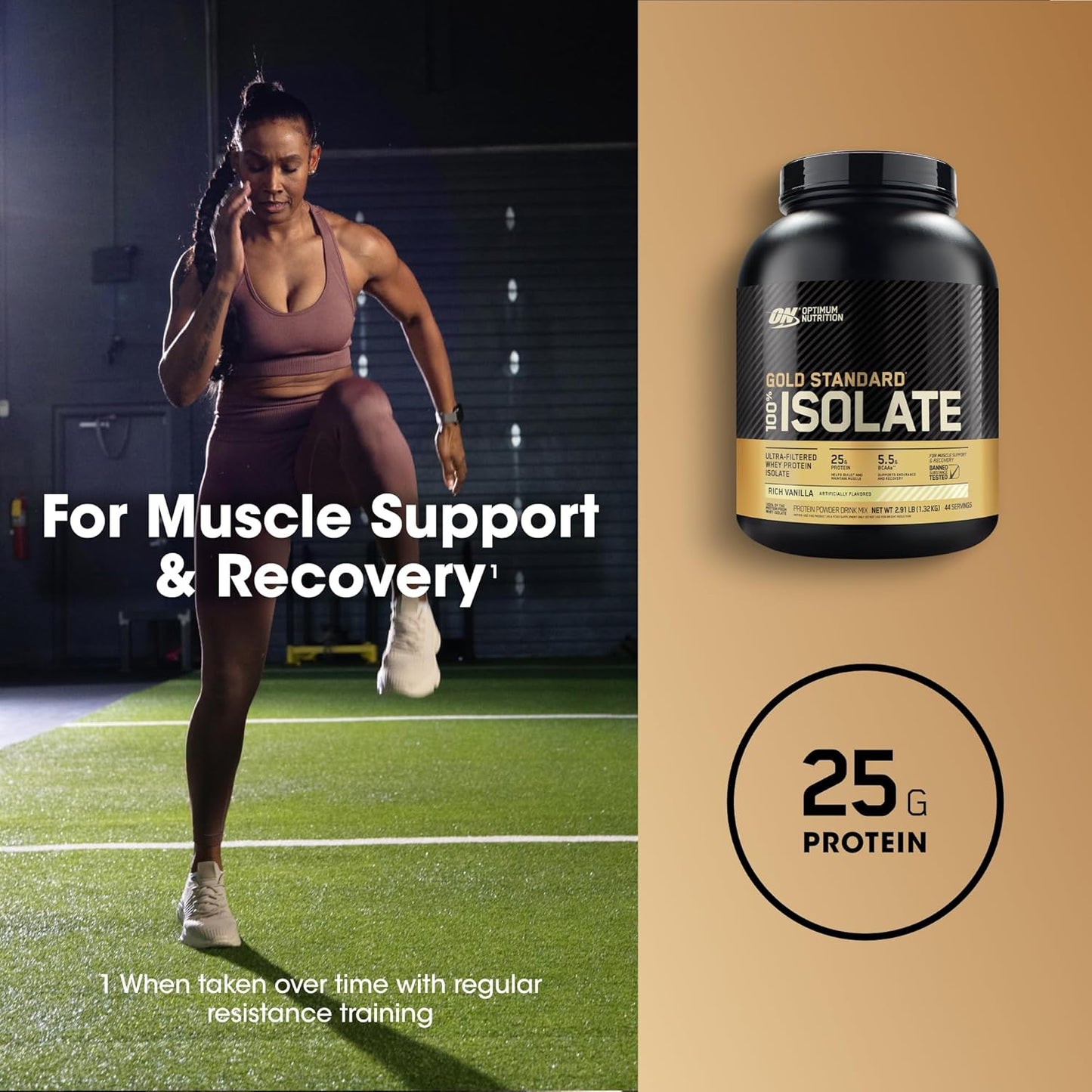 ON Gold Standard 100% Isolate (Rich vanila) 720gm 24 servings