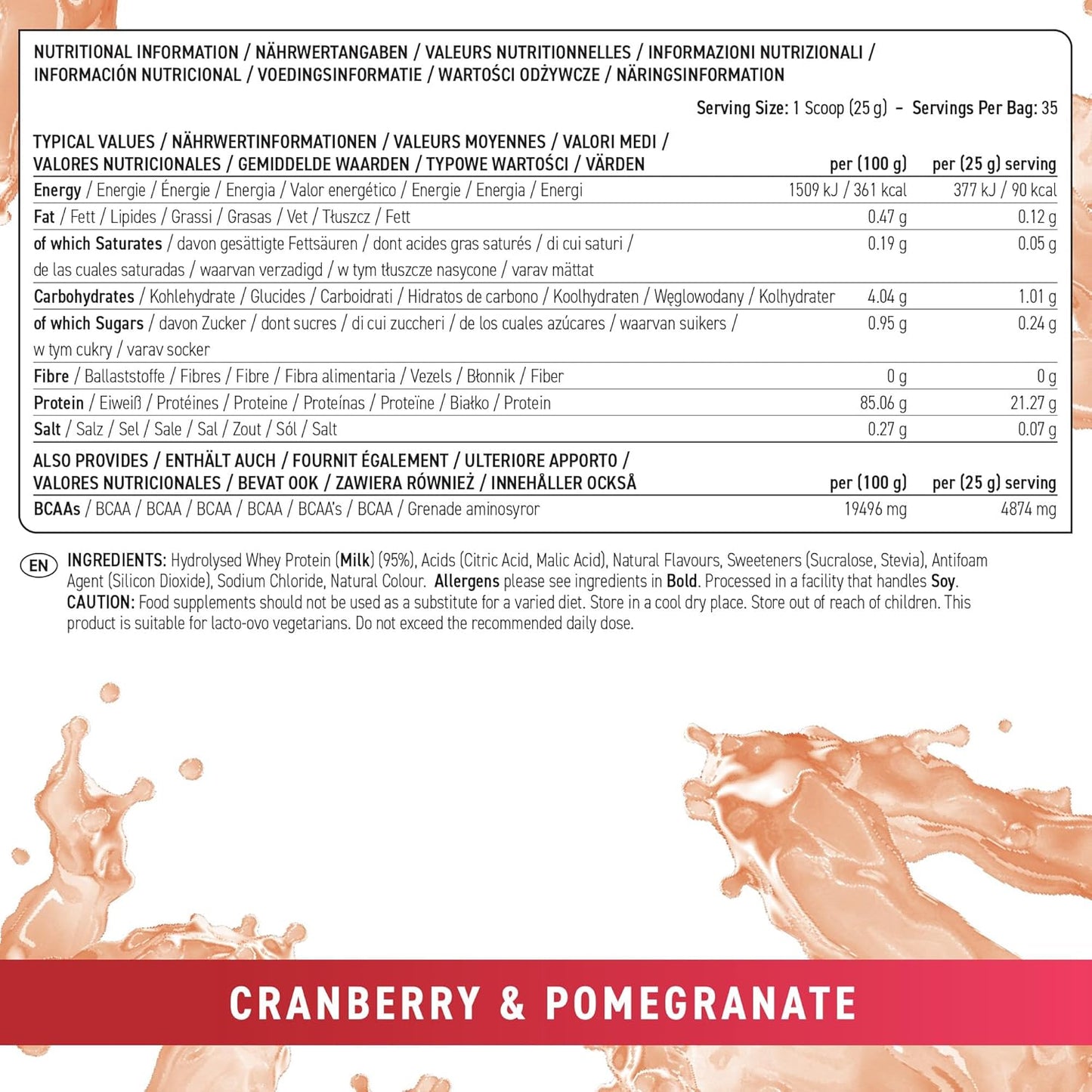 Applied Nutrition Clear Whey Protein 35 servings 875g