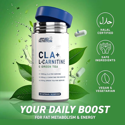 Applied Nutrition CLA+ L-Carnitine & Green Tea 100 capsules