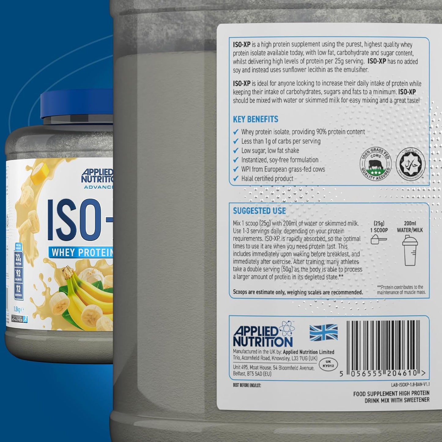 Applied Nutrition ISO-XP 1.8kg 72 servings