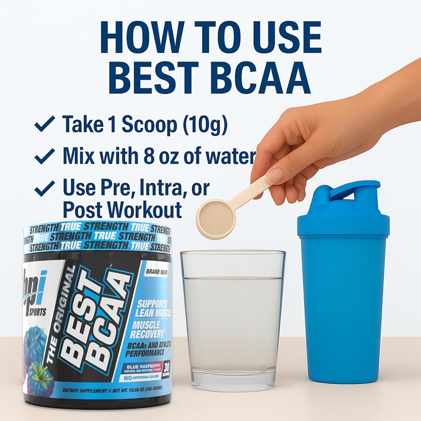 Bpi Sports Best BCAA Blue Raspberry 30 servings