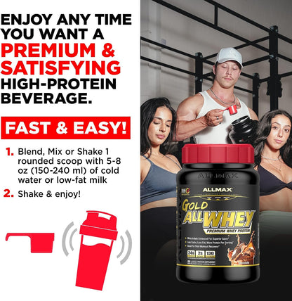 ALLMAX AllWhey Gold 100% Whey Protein & Isolate Chocolate Peanut Butter 2.27kg
