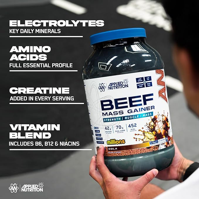 Applied Nutrition Beef Mass Gainer 3.13kg 25 Servings