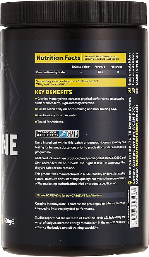 Basix Pure Creatine 500gm