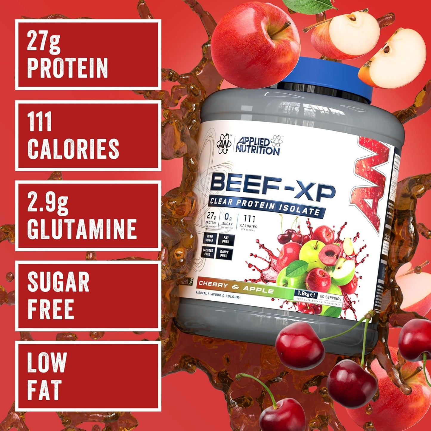 Applied Nutrition Beef XP Clear Hydrolysed Protein Isolate 1.8kg