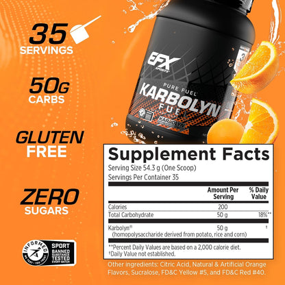 EFX Sports Karbolyn Fuel Orange 1.95kg (4.3 lbs)