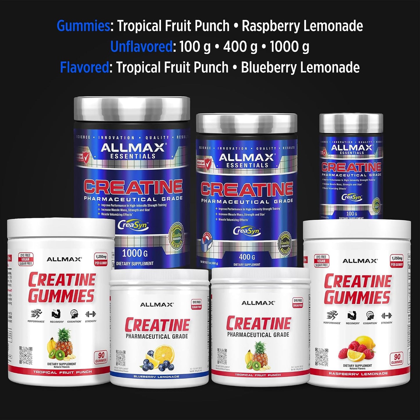 ALLMAX Creatine Monohydrate Powder 400g