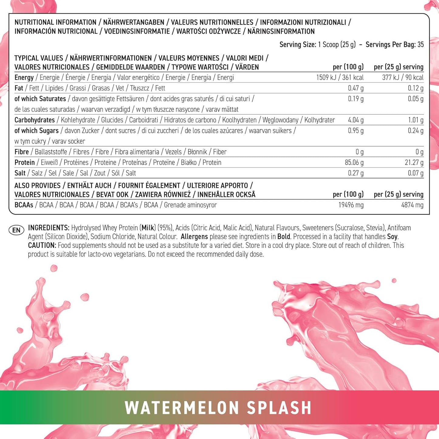 Applied Nutrition Clear Whey Protein 35 servings 875g