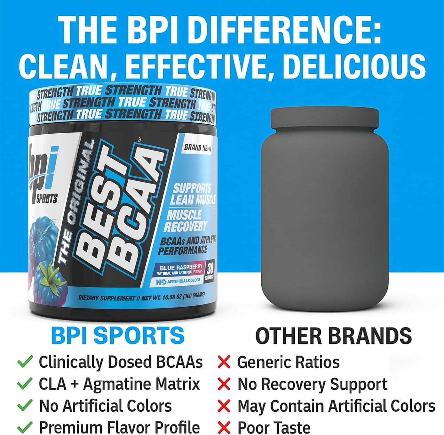 Bpi Sports Best BCAA Blue Raspberry 30 servings