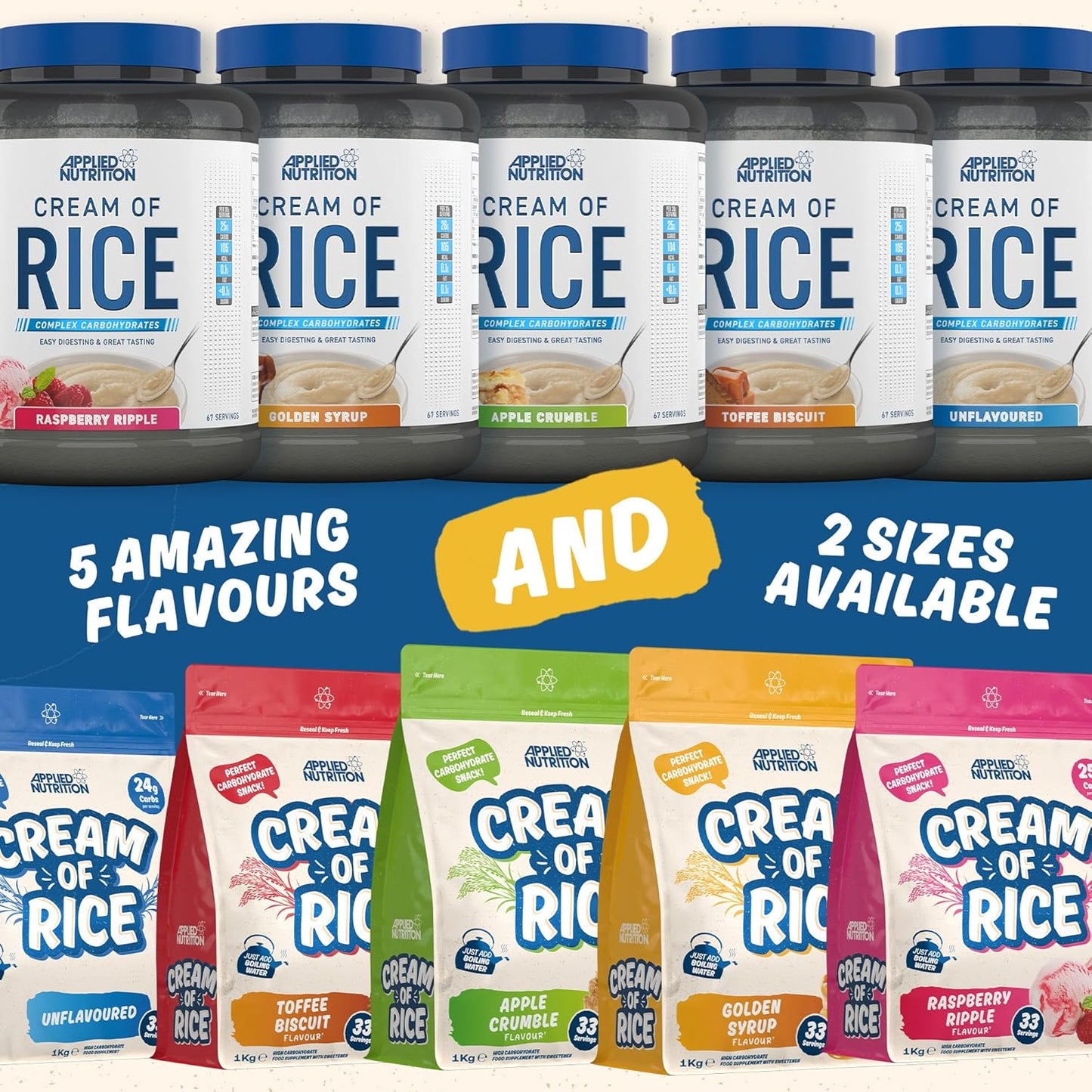 Applied Nutrition Cream of Rice 33 servings 1 kg