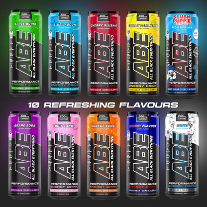 Applied Nutrition ABE Drink (12 x 330 ml) - Energy Drinks - 200 mg Caffeine