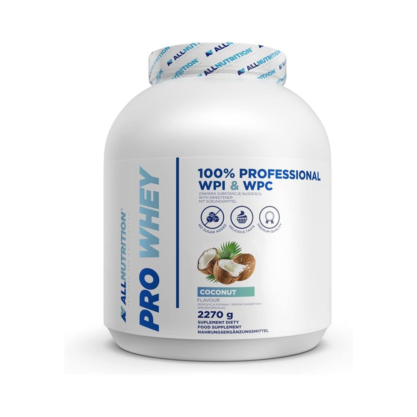 ALLNUTRITION Pro Whey Protein Powder 2270g Container | Coconut
