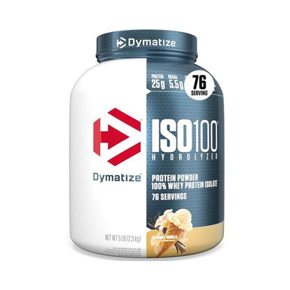 Dymatize ISO100 100% Whey Protein Isolate Gourmet Vanilla 5 lb