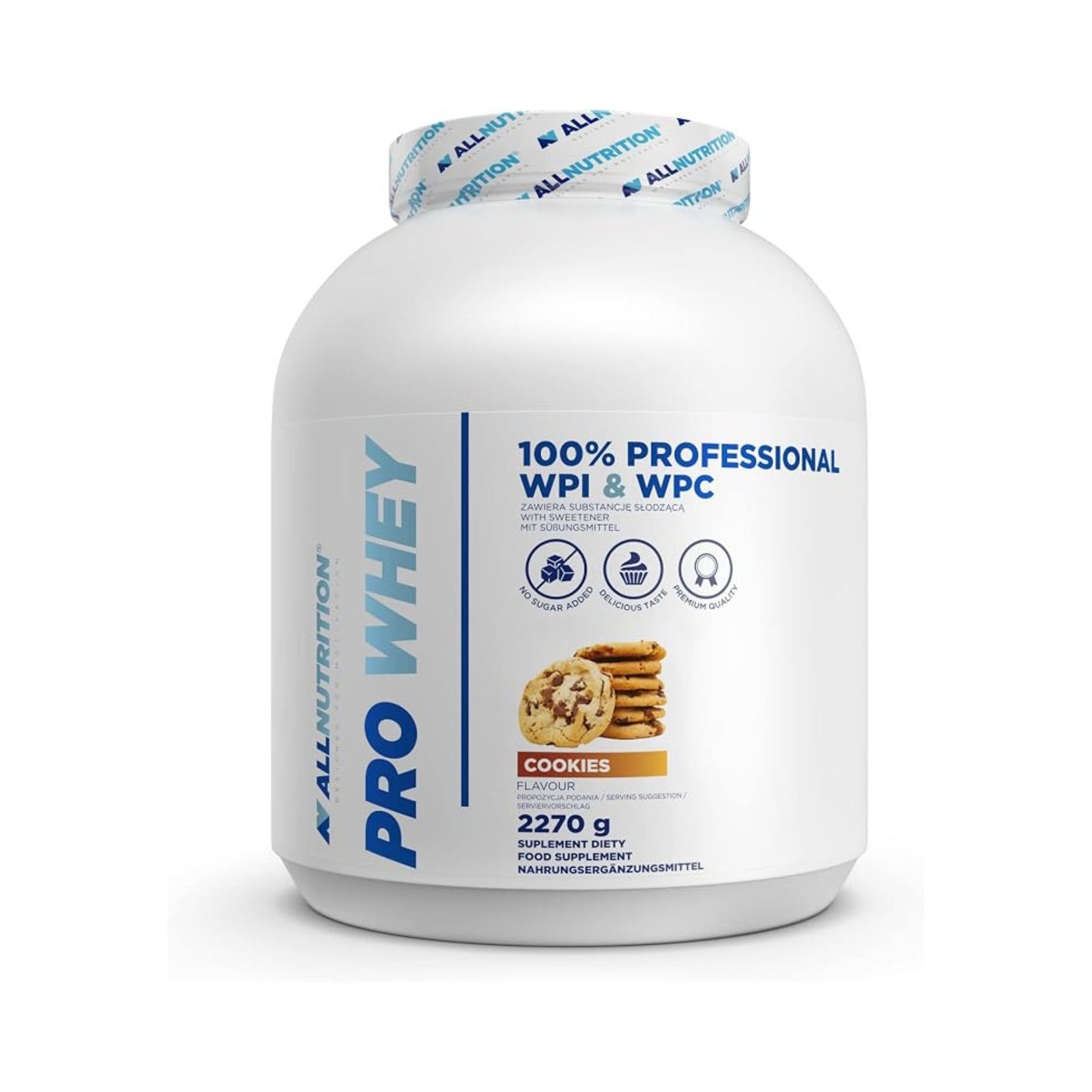 ALLNUTRITION Pro Whey Protein Powder 2270g Container | Cookies