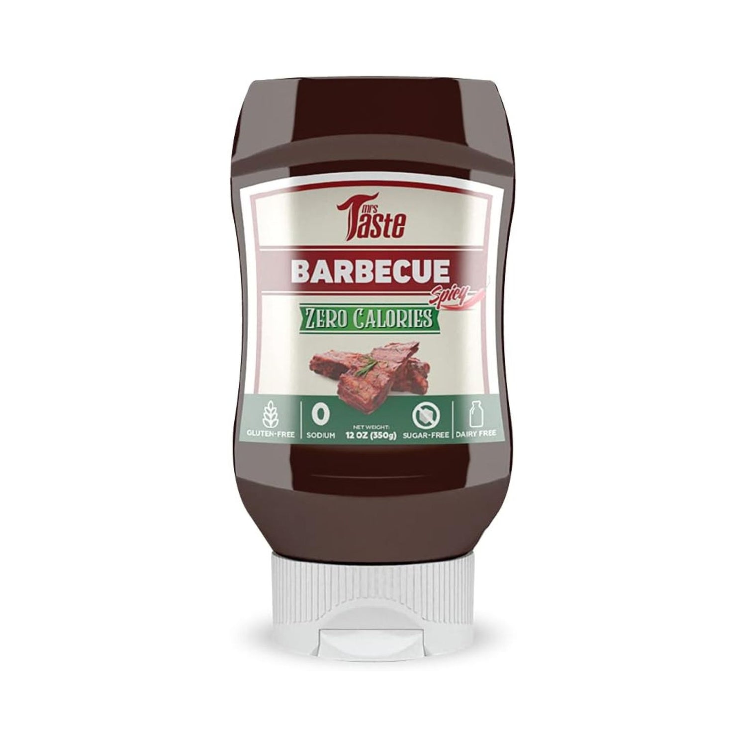 Image 1:
Mrs. Taste Spicy BBQ Sauce 350g Sugar Free Zero Calorie BBQ Sauce