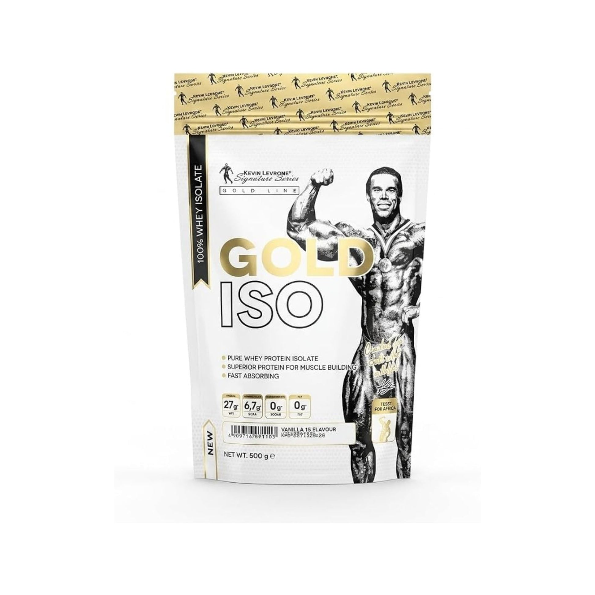 Kevin Levrone Gold ISO 500g Vanilla whey protein isolate - Nutrition Hub Online UAE