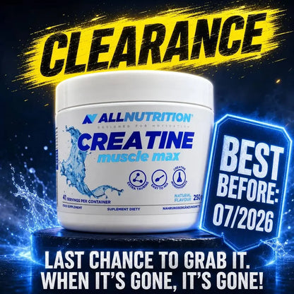 Allnutrition Creatine Muscle max Unflavour 250gm 41 servings