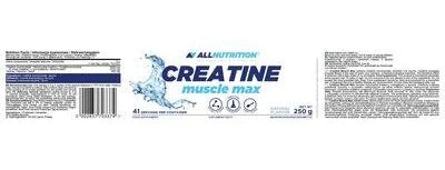 Allnutrition Creatine Muscle max Unflavour 250gm 41 servings